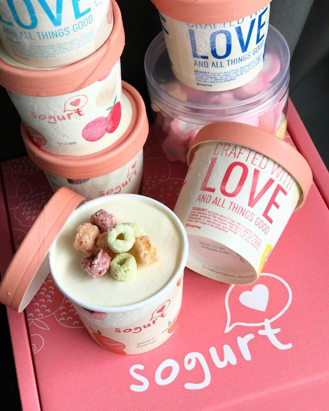 Li Tian の雑貨屋さんのインスタグラム写真 - (Li Tian の雑貨屋Instagram)「Bliss is when you have cool froyo ice cream to enjoy in the hot weather! 😎@sogurtsg launches 7 flavors of halal-certified prebiotic yoghurt ice cream : natural, lychee, peach mango, strawberry yuzu, avocado gula melaka, dark chocolate, berry swirl that are wonderfully creamy and refreshing. Toppings are halal-certified too.   Available for order online at $58.50 (up to $68) for 12 mini cups and a free cooler bag. Promo price ends 28 Feb   • #singapore #desserts #igersjp #yummy #love #sgfood #foodporn #igsg #ケーキ  #instafood #gourmet #beautifulcuisines #onthetable #breadstagram #cafe #sgeats #f52grams #bake #sgcakes #bread #feedfeed #pastry #foodsg #yoghurt #healthy #breakfast #snacks #icecream #sogood #sogurtsg」2月22日 12時46分 - dairyandcream