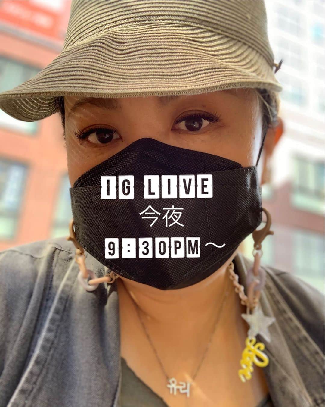 YURIのインスタグラム：「ゆるりと今夜、やってみるわ〜ん。皆遊びに来てね✌🏻✨👑🎤👧🏻♥️IG live tonite! Come hang with me~」