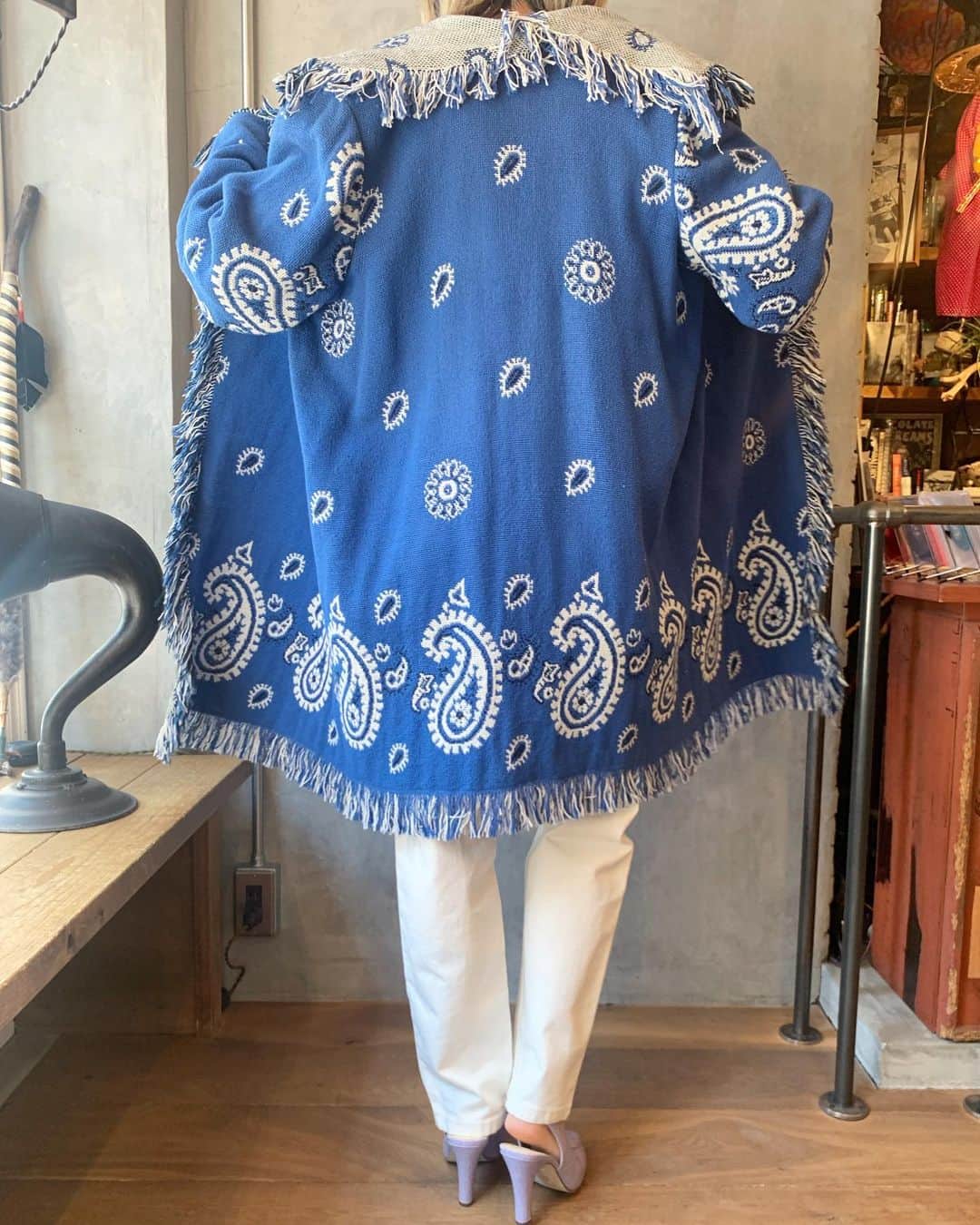 birthdeathさんのインスタグラム写真 - (birthdeathInstagram)「New Arrivals   90's Bandana motif cotton knit coat  #birthdeath #vintage」2月22日 14時28分 - birthdeath_tokyo