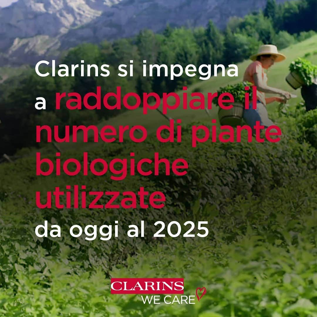 Clarins Italiaさんのインスタグラム写真 - (Clarins ItaliaInstagram)「Clarins aumenta il suo impegno nel rispetto dell'uomo e della natura! .  . . . .  A oggi questi i nostri numeri:  🌱 Il 100% dell’approvvigionamento è sostenibile  💚 L’ 80% degli ingredienti proviene da agricoltura biologica  ♻️ Il 100% del nostro packaging è riciclabile  🌍 Il 30% è la percentuale della riduzione della nostra impronta di carbonio globale  Scopri i nostri valori: link in bio  #Clarins #ClarinsWeCare #Nature」2月22日 15時39分 - clarinsitalia