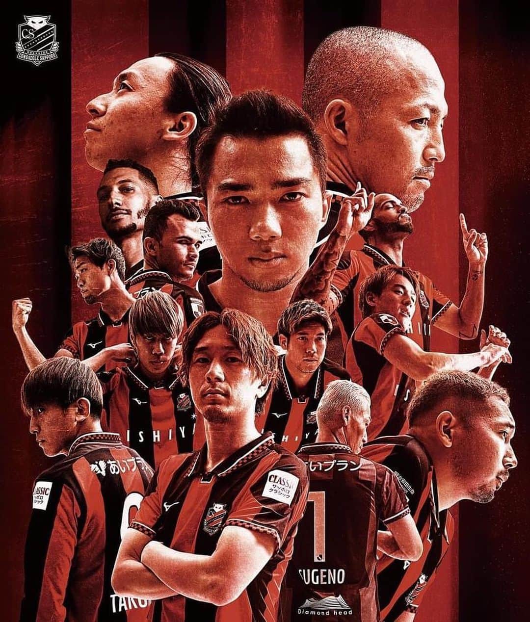 チャナティプ・ソングラシンのインスタグラム：「💪🏼❤️🖤 @hokkaido_consadole_sapporo @yosukeaizawa」