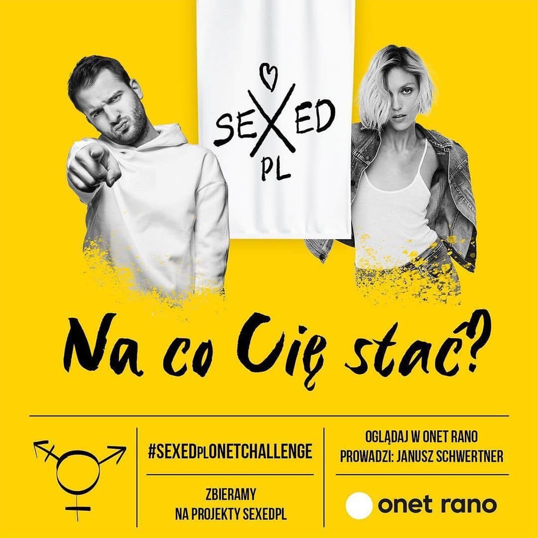 のインスタグラム：「SEXEDpl x ONET CHALLENGE  Razem z @onetrano ruszyliśmy z akcją „NA CO CIĘ STAĆ?” Naszym celem będzie zebranie środków na codzienne funkcjonowanie Fundacji SEXEDpl.  Ale o co chodzi?  Zapraszamy do projektu odważne osoby, które są gotowe wykonać szalone zadanie, po zebraniu określonej kwoty na rzecz SEXEDpl.  Dzięki Waszej pomocy będziemy mogli działać i się rozwijać. A przede wszystkim będziemy w stanie robić to co kochamy najbardziej: - rozmawiać z wami - edukować was  - wspierać w trudnych sytuacjach organizować kolejne projekty.  Do pierwszego wyzwania zaprosiliśmy @robertbiedron - polityka, działacza i przyjaciela SEXEDpl, który wspiera nas od samego początku istnienia fundacji. W kolejnym poście poznasz szczegóły jego wyzwanie.  Jak myślicie - na co stać Roberta Biedronia?  Więcej o projekcie dowiecie się z dzisiejszej rozmowy @anja_rubik i @janusz_schwertner w programie Onet Rano.  👉 LINK W BIO #SEXEDplONETCHALLENGE   #pokaznacociestac #idonatemychallege #edukacjaseksualna #sexedpl」