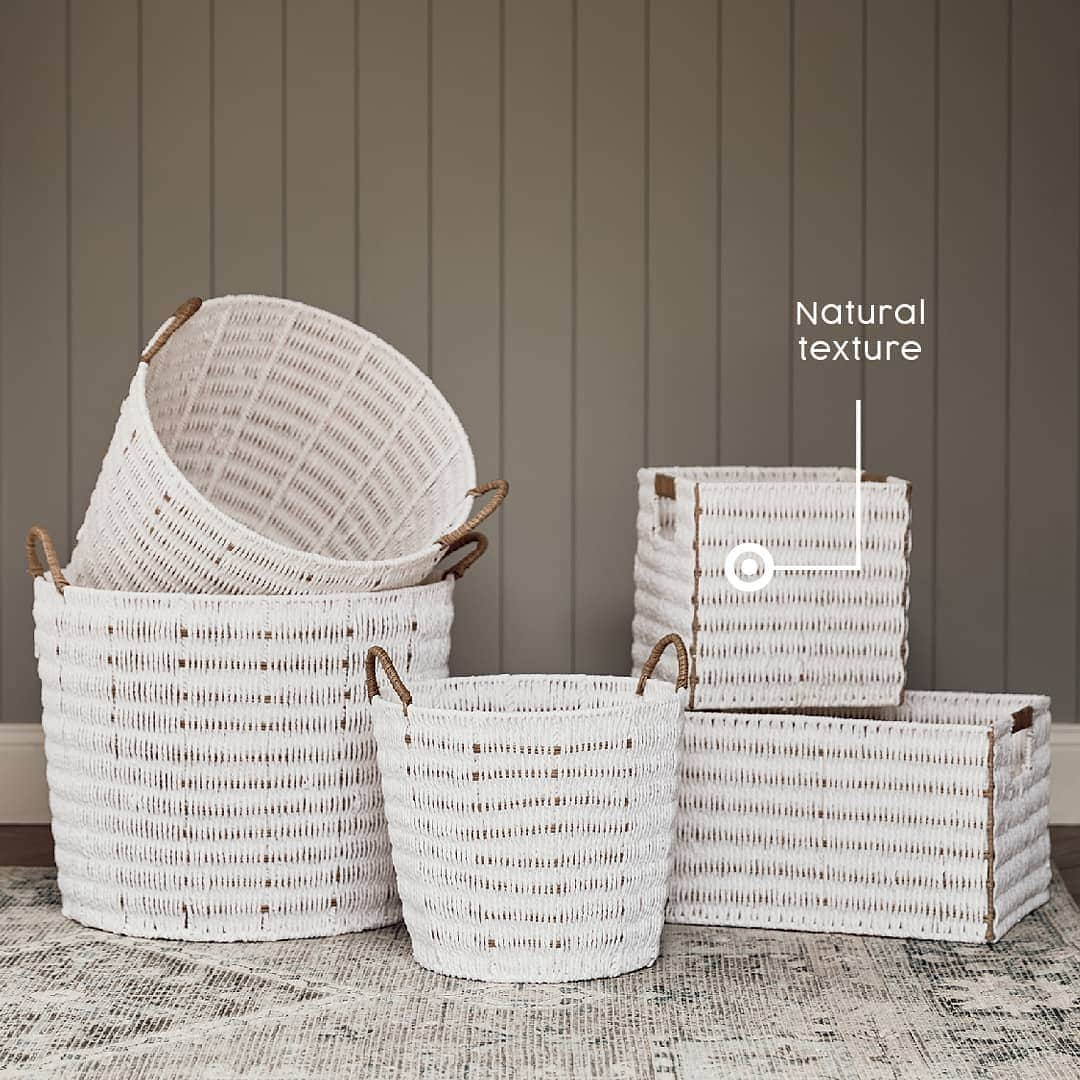 Target Australiaさんのインスタグラム写真 - (Target AustraliaInstagram)「Get organised in natural style with our elegant range of white paper storage baskets  🎯♥️ #targetaus #targetaushome」2月22日 18時36分 - targetaus