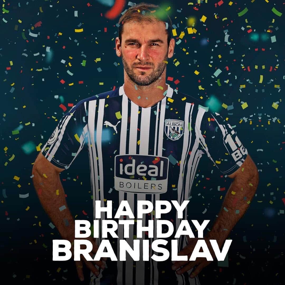 ウェスト・ブロムウィッチ・アルビオンFCさんのインスタグラム写真 - (ウェスト・ブロムウィッチ・アルビオンFCInstagram)「Happy birthday, Branislav Ivanović! 🥳 . #Ivanovic #PremierLeague #WBA」2月22日 19時11分 - wba