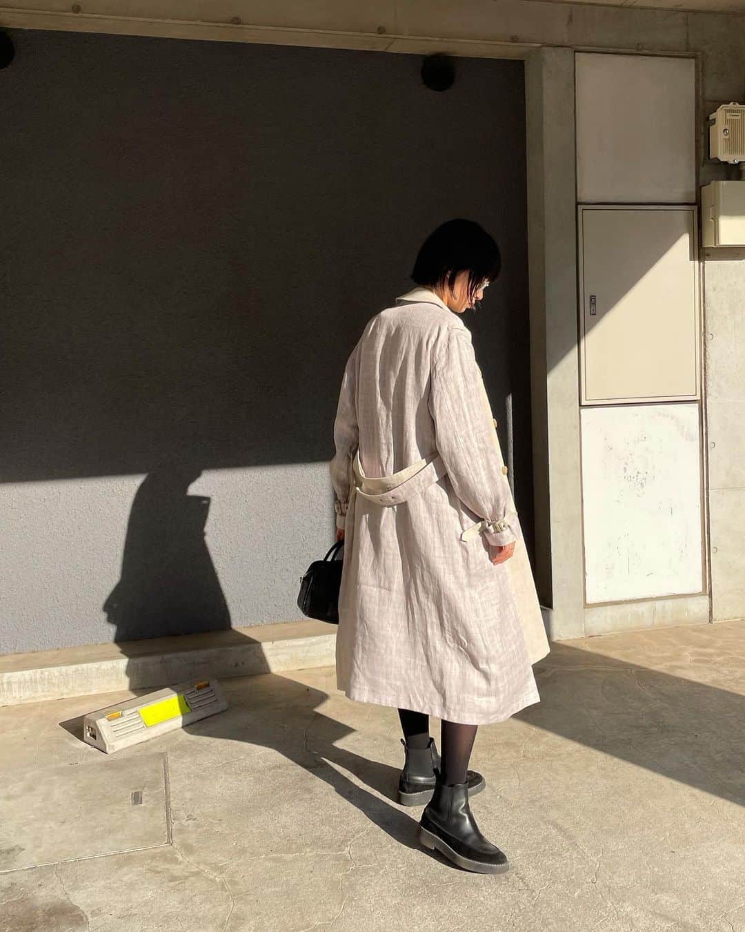 KAINO Yuさんのインスタグラム写真 - (KAINO YuInstagram)「コート : @tsukasamkudo   リネンのトレンチコート🤍 軽いしざっくり羽織るだけで様になるね #soduk」2月22日 19時14分 - kainoyu
