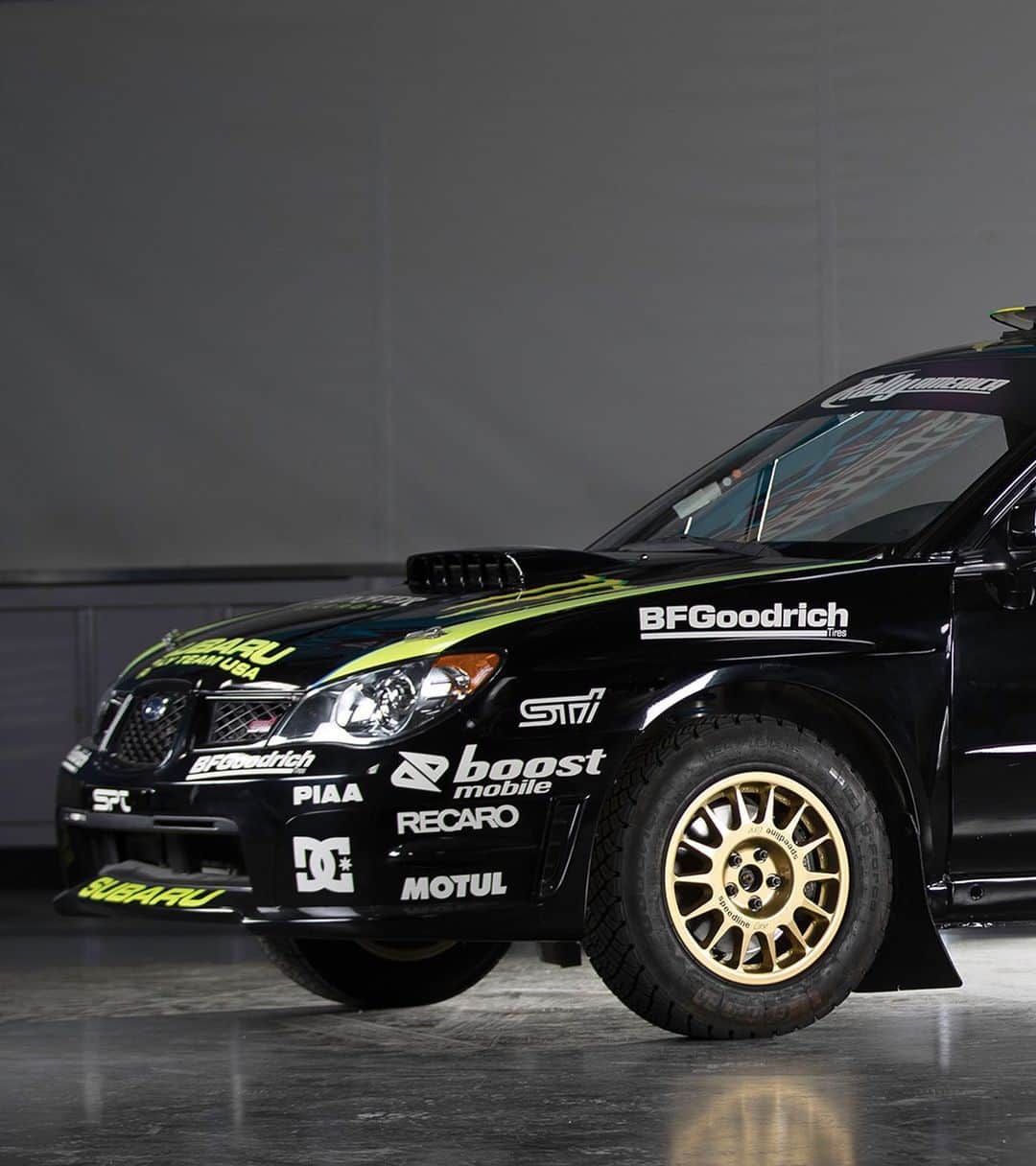 ケン・ブロックのインスタグラム：「Here’s a few “beauty” shots of what could be your next rally car - which was my rally car - that started a big upswing in my race career. I won my first national rally in this car, finished 2nd overall in the 2006 Rally America national championship with it, plus jumped 171 feet for the Discovery Channel Stunt Junkies TV show in it. It’s a 2002 Subaru WRX STi (visually updated to 2006 “hawkeye” look) built by Vermont SportsCar. It’s not truly “babied”, “never abused”, or “low mileage” … but it’s a rad car with great history! Click the link in my bio to learn more about the auction and the charity to benefit.」