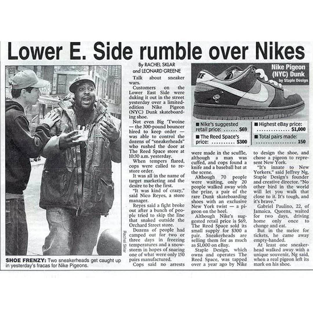 Nice Kicksさんのインスタグラム写真 - (Nice KicksInstagram)「16 years ago today, @jeffstaple and his super-limited "Pigeon" Nike SB changed how the world perceived sneakers forever.」2月23日 4時46分 - nicekicks