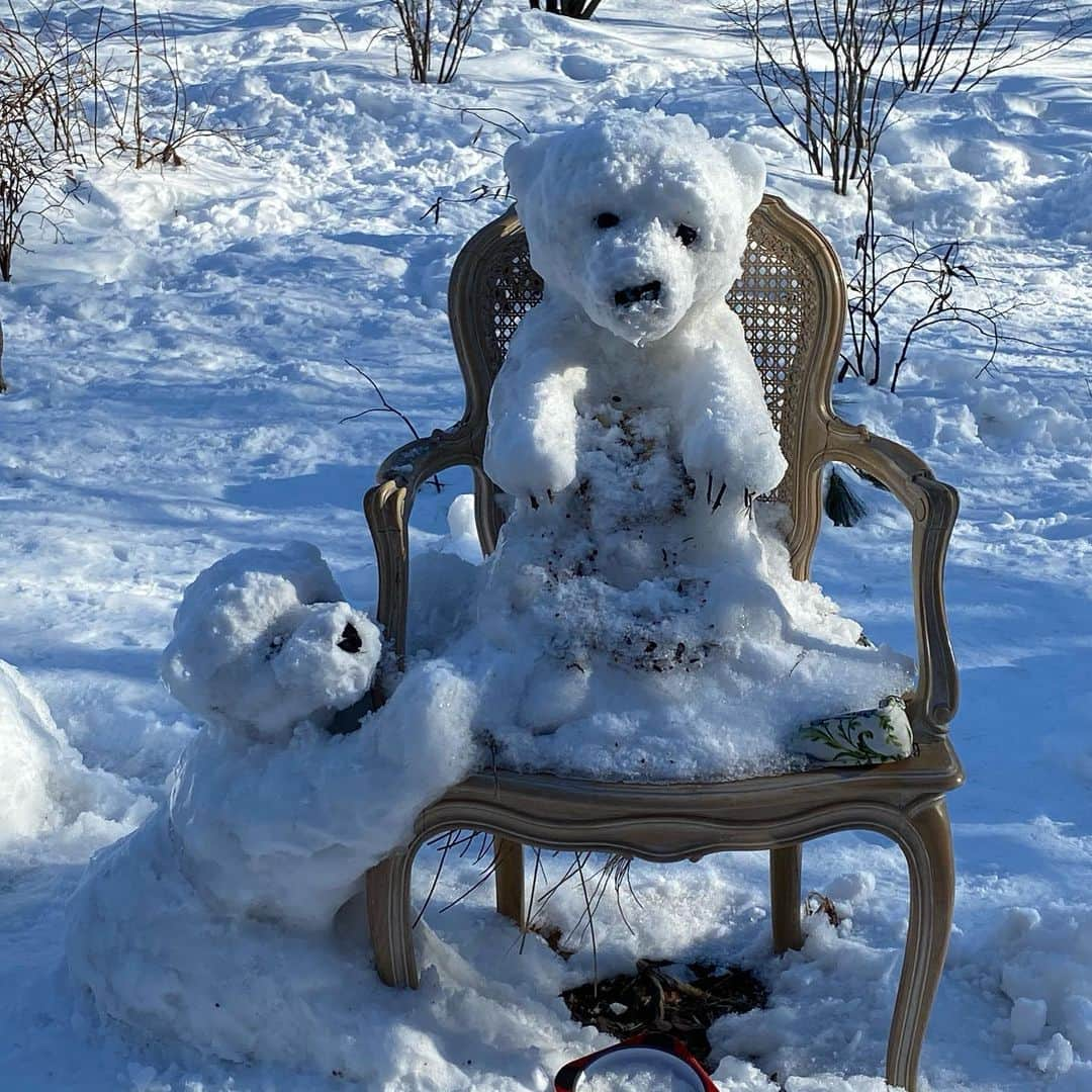 ラファエル・スバージさんのインスタグラム写真 - (ラファエル・スバージInstagram)「Insanely cute bear snow men! #winter in #newyork  @centralparknyc #mycentralpark」2月23日 4時51分 - raphaelsbarge