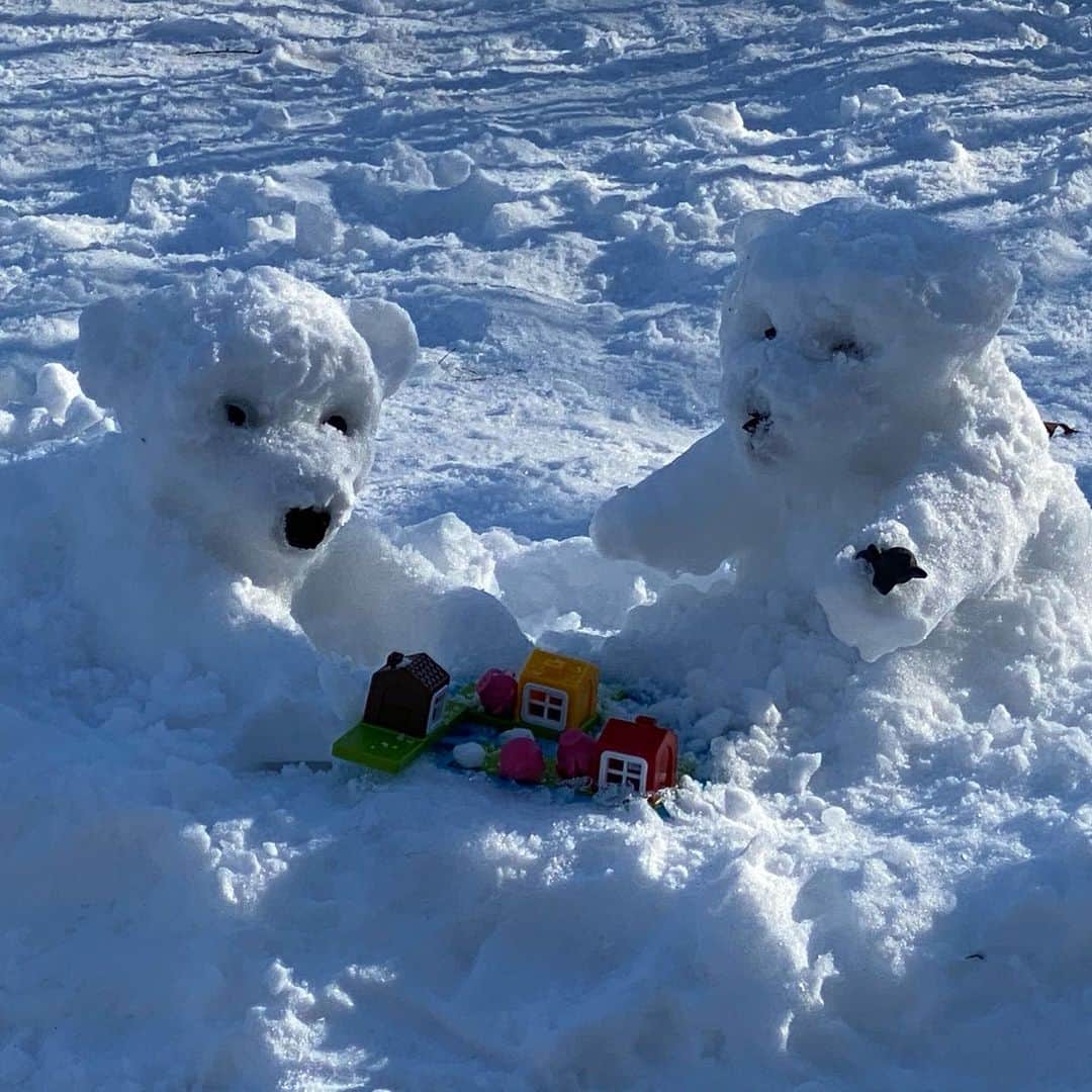 ラファエル・スバージさんのインスタグラム写真 - (ラファエル・スバージInstagram)「Insanely cute bear snow men! #winter in #newyork  @centralparknyc #mycentralpark」2月23日 4時51分 - raphaelsbarge