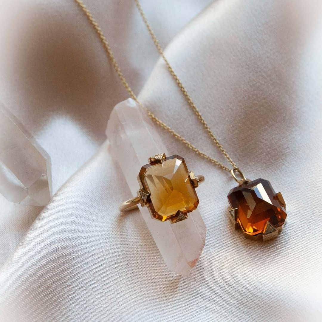ウィンターケイトのインスタグラム：「Here for the Citrine & Diamonds. Made with love in Los Angeles, California ☀️」