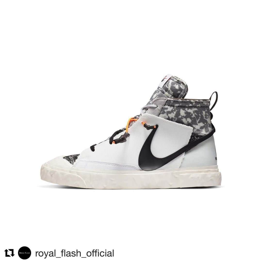 関谷勇次郎さんのインスタグラム写真 - (関谷勇次郎Instagram)「#Repost @royal_flash_official with @get_repost ・・・ NIKE × READYMADE ブレーザー MID  #royalflash_readymadeblazer_0905_white #royalflash #readymade #レディメイド #Nike #NikeBlazer #ナイキ」2月23日 6時01分 - sekiya.y.3pound