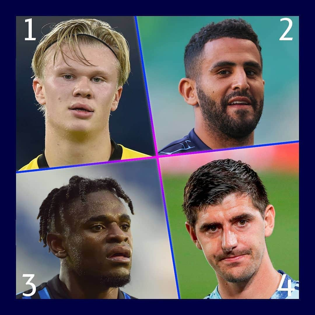 UEFAチャンピオンズリーグさんのインスタグラム写真 - (UEFAチャンピオンズリーグInstagram)「😎 Top performer this weekend?  1⃣ Erling Haaland ⚽️⚽️ 2⃣ Riyad Mahrez 🅰️ 3⃣ Duván Zapata ⚽️🅰️ 4⃣ Thibaut Courtois 🚫  #UCL」2月22日 21時34分 - championsleague