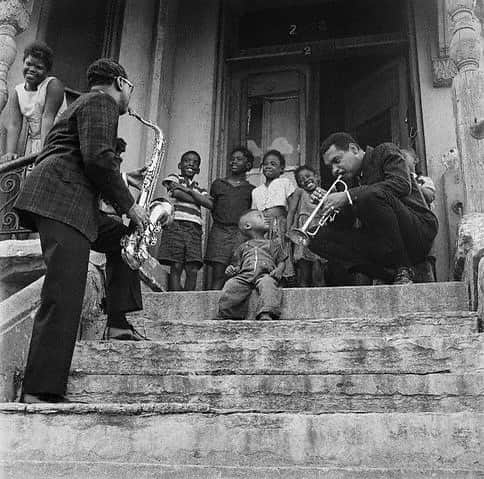 ティファニー・キャデラックのインスタグラム：「Bop Knights🎷🎺⚔️ Benny Golson + Art Farmer 1961」