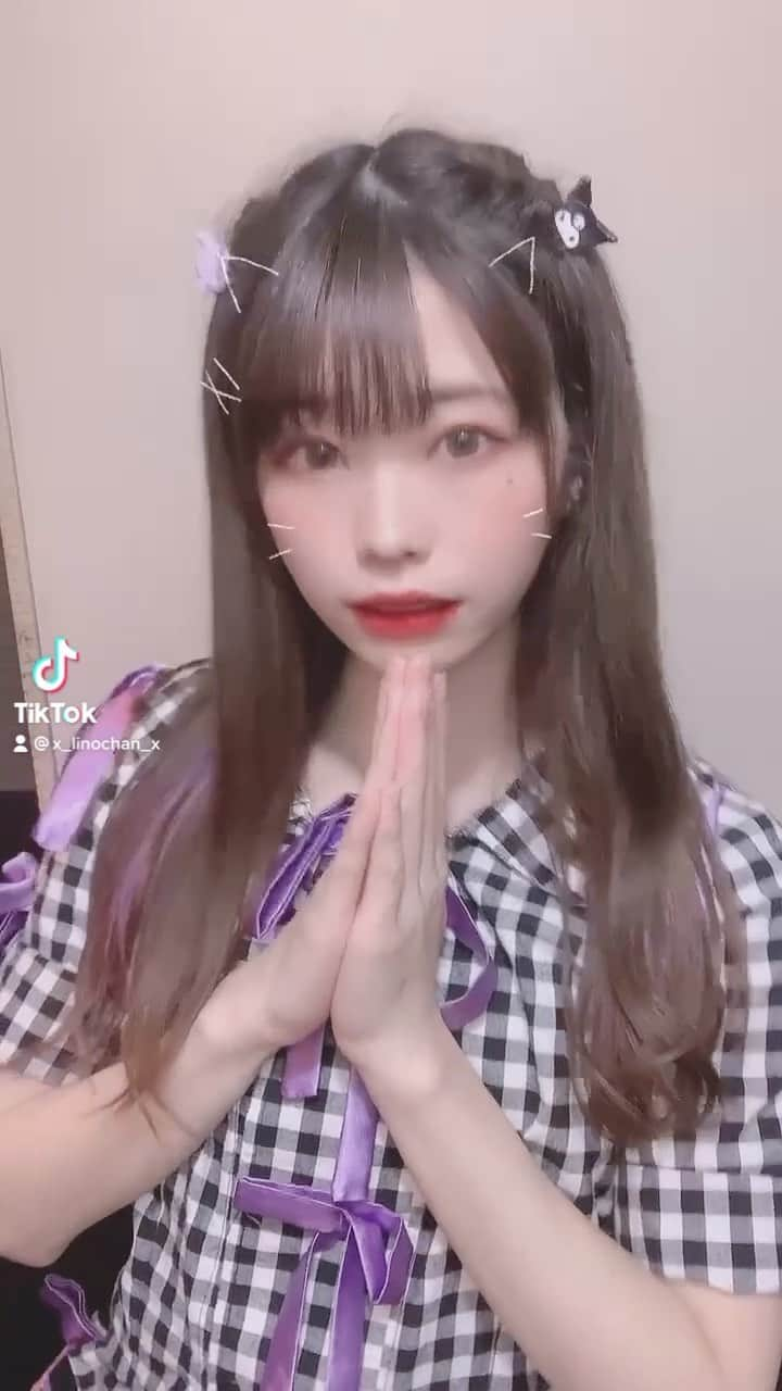 双葉凛乃のインスタグラム：「ありがと〜🐈❤︎ #猫の日 #tiktok #tiktokjapan #tiktokgirls #idol」