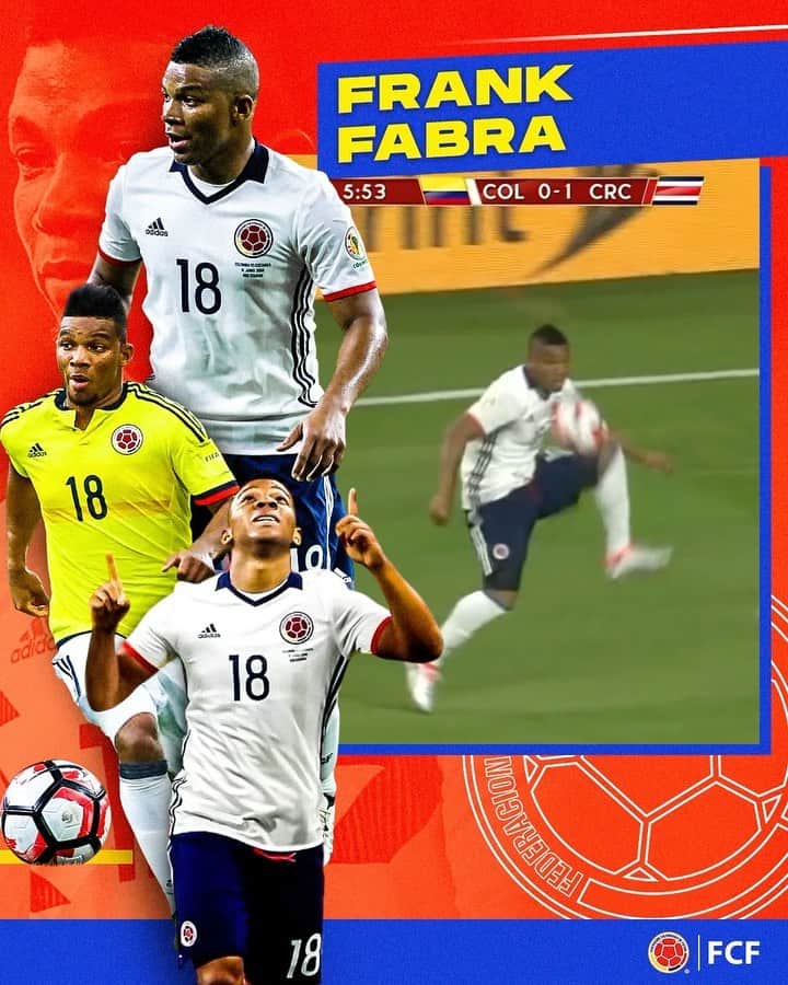 サッカー コロンビア代表チームのインスタグラム：「¡Felicidades @fabra18 !  Saludamos a nuestro defensor por su cumpleaños #️⃣3️⃣0️⃣ 👊  Por muchos más 👏⚽️🇨🇴」