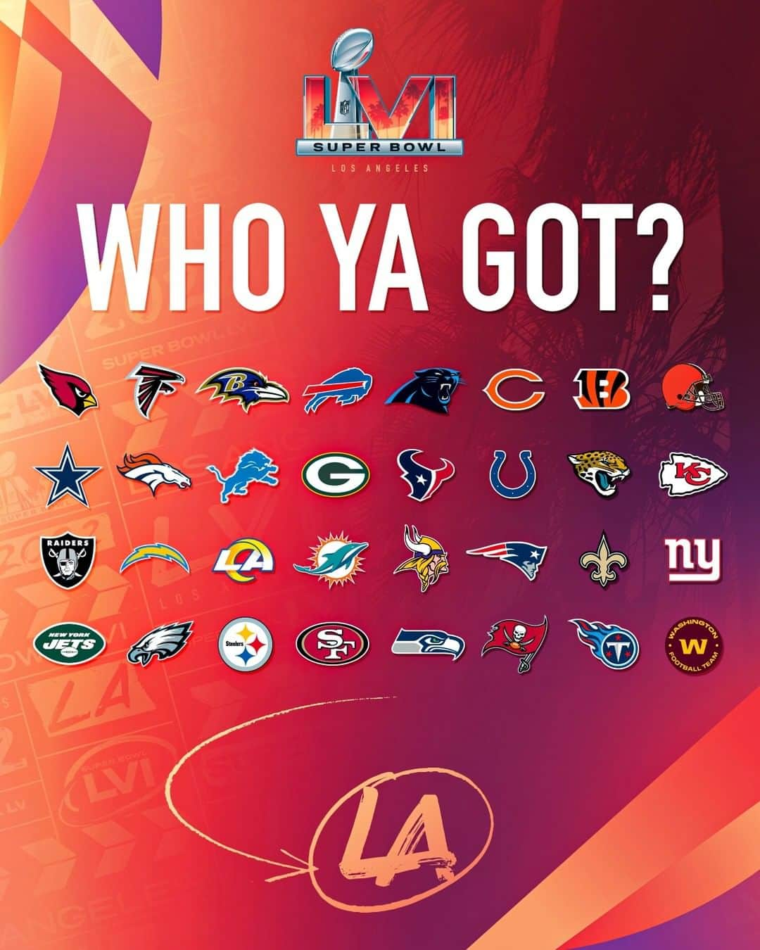 NFLさんのインスタグラム写真 - (NFLInstagram)「Who's winning #SBLVI in LA? 🏆」2月22日 22時30分 - nfl