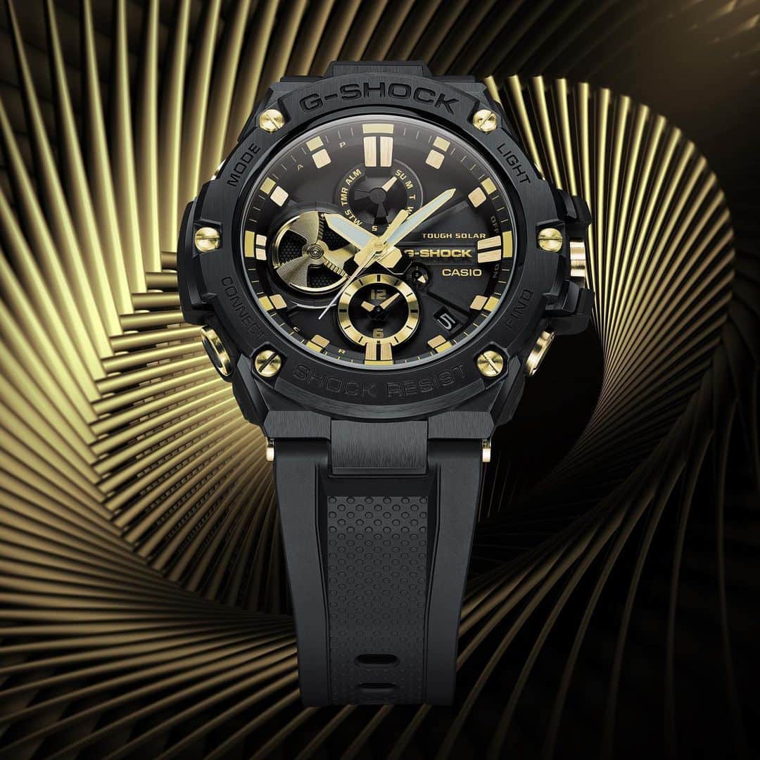 HYPEBEASTさんのインスタグラム写真 - (HYPEBEASTInstagram)「@hypebeastwatches: @gshock_us is expanding on its G-STEEL collection with a new gold-accented GST-B100. Taking on a two-tone aesthetic pairing black with gold, the timepiece comes with a highly scratch-resistant ion-plated bezel with contrasting hits, Neo-Brite luminous hands and a super LED which provide greater legibility in dark environments, and Tough Solar Power technology which ensures that the watch keeps its batteries charged. It’s set to be available at the end of this month for $420 USD. ⁠⁠ Photo: G-SHOCK」2月22日 22時31分 - hypebeast