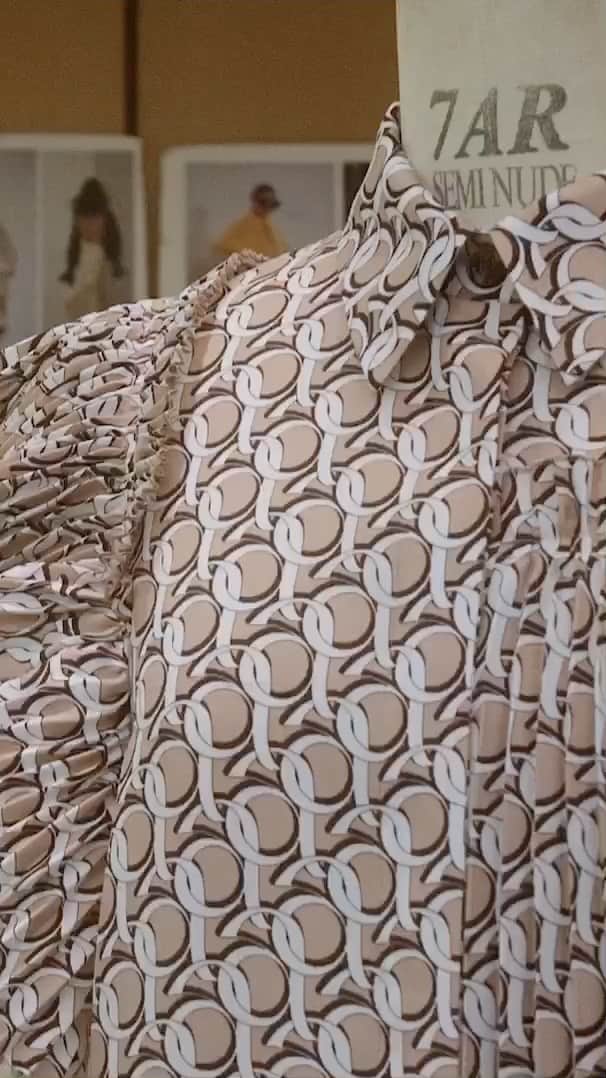アディアムのインスタグラム：「See inside the #ADEAM Atelier located in Tokyo. A behind the scenes look at the creative process necessary to create ADEAM Fall Winter 2021 collection. Highlighting this season’s monogram print seen in headscarves and ready to wear pieces. #MadeInJapan #FW21」