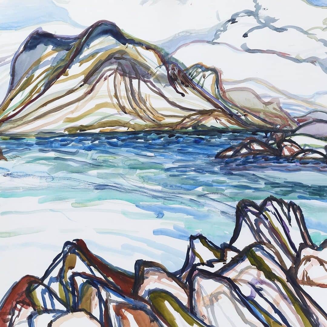 ディプティックさんのインスタグラム写真 - (ディプティックInstagram)「#diptyquearchives A landscape painted in watercolours by Desmond Knox-Leet」2月22日 23時00分 - diptyque