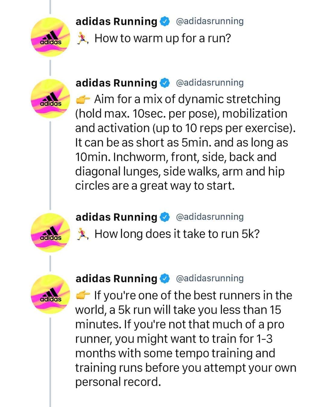 adidas Runningさんのインスタグラム写真 - (adidas RunningInstagram)「IS THERE ANYTHING ELSE YOU WANT TO KNOW ABOUT RUNNING? 🏃‍♀️  TELL US IN THE COMMENTS AND RUNNING SUPERSTAR @THECOOKIE_RUNNER WILL GET BACK TO YOU!」2月22日 23時09分 - adidasrunning
