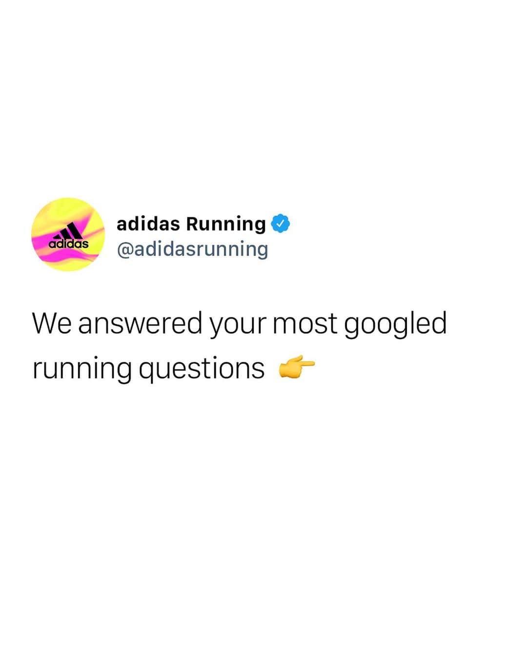 adidas Runningのインスタグラム：「IS THERE ANYTHING ELSE YOU WANT TO KNOW ABOUT RUNNING? 🏃‍♀️  TELL US IN THE COMMENTS AND RUNNING SUPERSTAR @THECOOKIE_RUNNER WILL GET BACK TO YOU!」