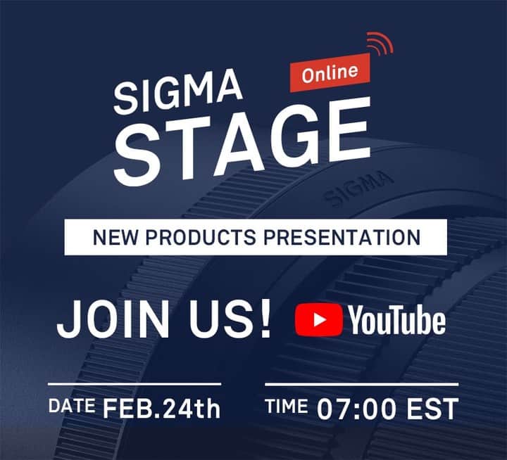 Sigma Corp Of America（シグマ）のインスタグラム：「Join SIGMA CEO Kazuto Yamaki as we introduce an exciting new product to the family!  Wednesday, February 24, 7:00 AM EST on YouTube ** LINK IN BIO **  #SIGMA #sigmaphoto #sigmastageonline #photography #newproduct #announcement #comingsoon」