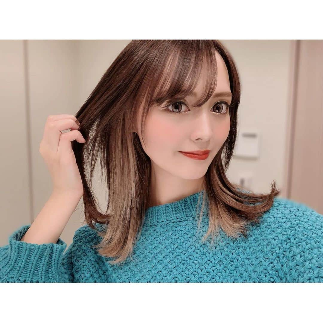 Yuriのインスタグラム：「🙈💓  #インナーカラー #instagood #instapic #デザインカラー」