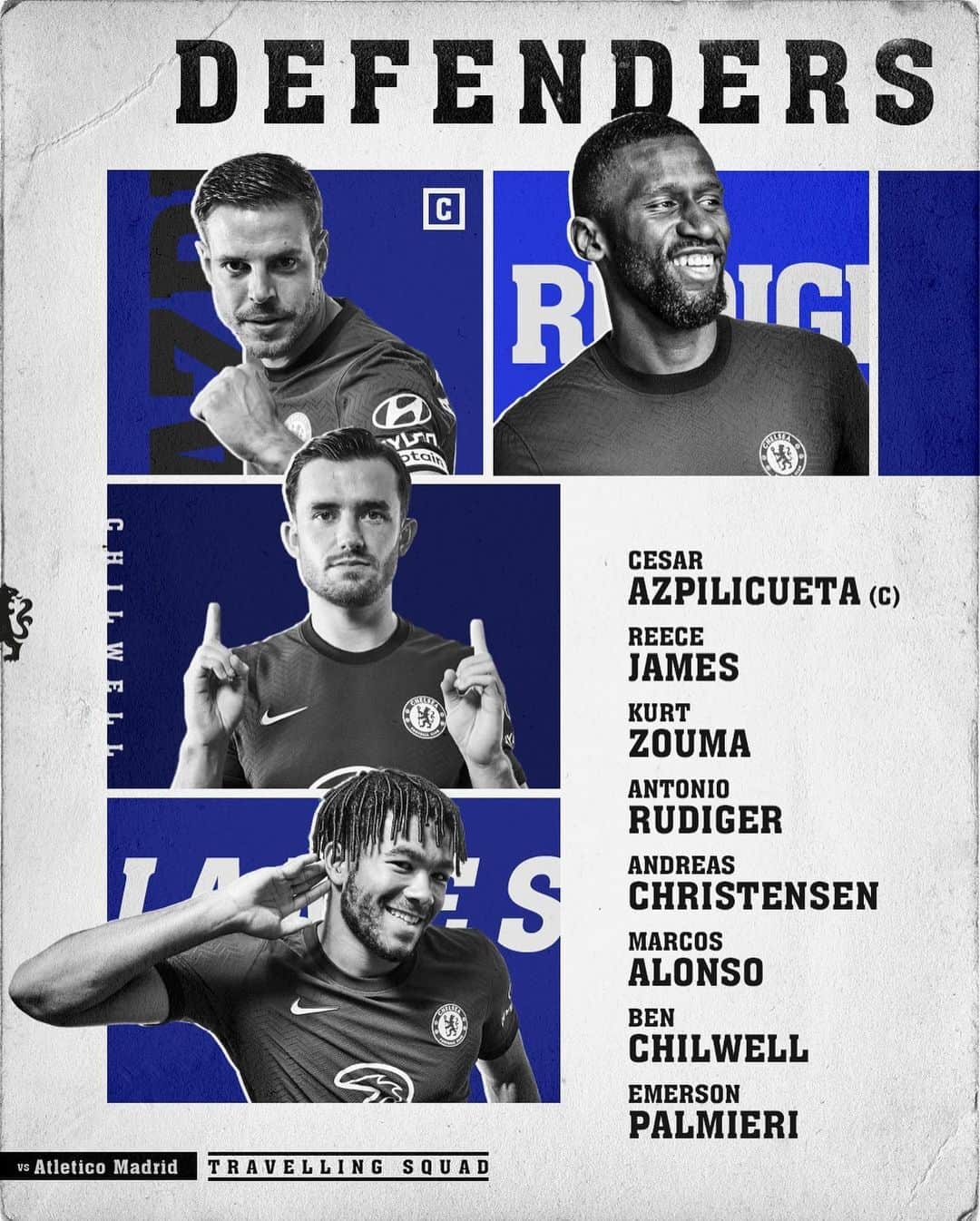 チェルシーFCさんのインスタグラム写真 - (チェルシーFCInstagram)「Our 23-man squad for tomorrow night’s game in Bucharest! 🤝 #ATMCHE #CFC #Chelsea」2月23日 0時12分 - chelseafc