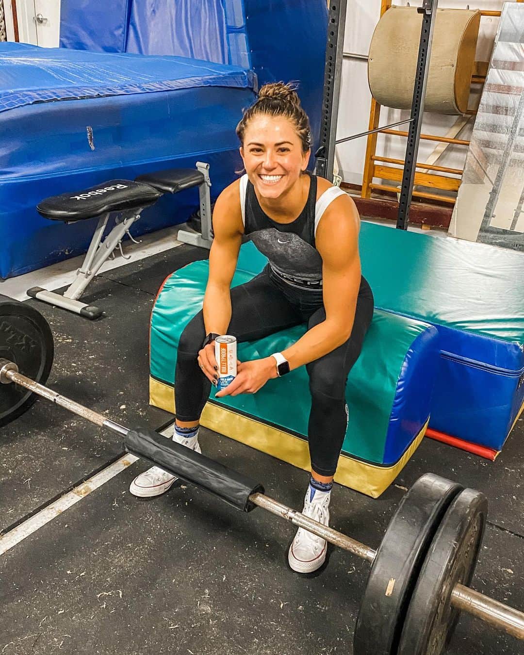 のインスタグラム：「Olympic athlete, caffeine addict... basically interchangeable! ! #sponsored  Starting my training days with a @bulletproof cold brew latte has been a game changer... especially on those days when i know it’s gonna be hard to get through workouts (I’m looking at you, Monday)   caffeine - ✅  healthy fats from MCT oil - ✅  Protein - ✅   #BeTheProof」