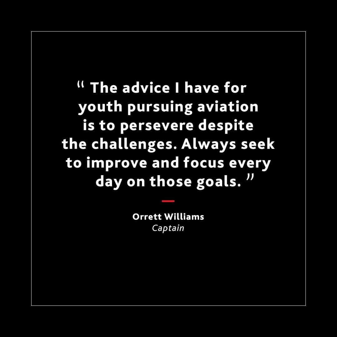 AIR CANADAさんのインスタグラム写真 - (AIR CANADAInstagram)「We continue to  amplify the voice of our employees and share their stories in honour of Black History Month. Meet Captain Orrett Williams.  His first experiences with aviation were watching aircraft from the roof of his family home, in Jamaica. At the time, working in aviation did not seem like an attainable goal. Years later, after visiting the flight deck on his immigrating flight to Canada, he knew that he would become an aviator, no matter what it took.  “Throughout my life I have had many role models that have supported me unconditionally, especially my mother. She taught me to believe in myself, that no dream was unattainable and to work hard towards my goals.  I faced many challenges, such as navigating the path to an airline position, financing and the lack of diverse representation in aviation. Throughout my journey, I kept her words and teachings with me.  My advice for youth pursuing aviation is to persevere despite the challenges. Always seek to improve and focus every day on those goals.” . . Nous continuons d’amplifier la voix de nos employés et de partager leurs histoires en l’honneur du Mois de l’histoire des Noirs. Voici le commandant de bord Orrett Williams.   Ses premières expériences de l’industrie de l’aviation : observer des avions depuis le toit de la maison en Jamaïque. À l’époque, le but de travailler dans le domaine semblait inaccessible. Mais après avoir visité le poste de pilotage lors de son vol d’immigration au Canada, il savait qu’il deviendrait un aviateur, peu importe les moyens pour y parvenir.  « Toute ma vie, j’ai eu des modèles qui m’ont appuyé inconditionnellement, comme ma mère. Elle m’a appris à croire en moi, qu’aucun rêve n’était irréalisable, et à travailler fort pour atteindre mes objectifs.   J’ai affronté plusieurs défis : trouver le moyen d’obtenir un poste auprès d’une société aérienne, payer mes études, le manque de diversité du secteur du transport aérien. Pendant tout mon parcours, les paroles et les leçons de ma mère ne m’ont pas quitté.   Mon conseil aux jeunes qui rêvent d’aviation est de persévérer malgré les difficultés. Cherchez toujours à vous améliorer et concentrez-vous sur vos buts, tous les jours. »」2月23日 0時30分 - aircanada