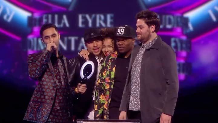 ルディメンタルのインスタグラム：「Around this time 7 years ago we were stepping up on stage at the @brits with @ellaeyre 🤯 what a moment - picking up best single for 'Waiting All Night' 🍾 #BRITs」