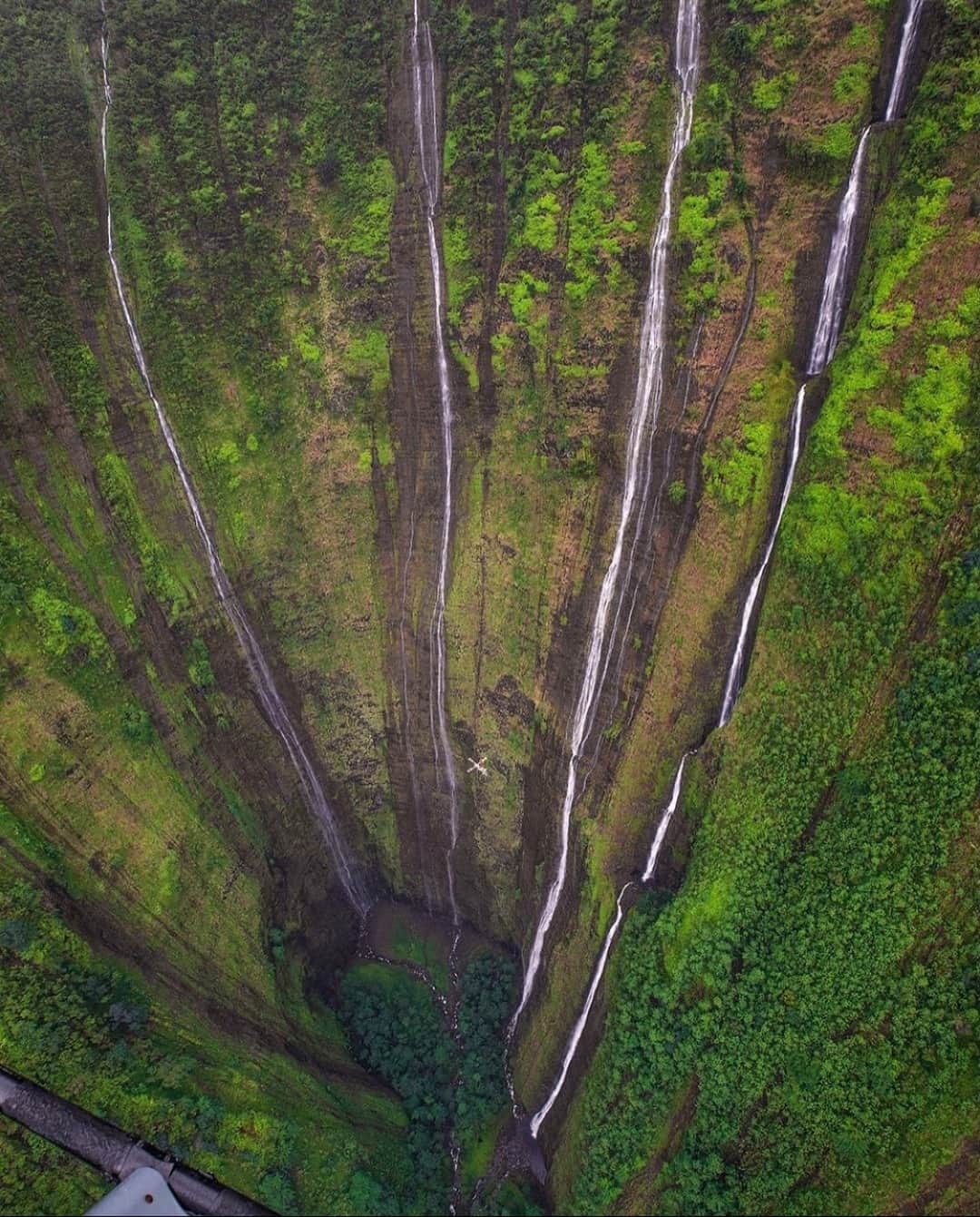 Earth Picsさんのインスタグラム写真 - (Earth PicsInstagram)「Waihilau Falls, it is the third-tallest waterfall in Hawaii and the thirteenth-highest in the world at 2,600 feet (790 metres) in height. 🌴 by @bruceomori」2月23日 1時00分 - earthpix