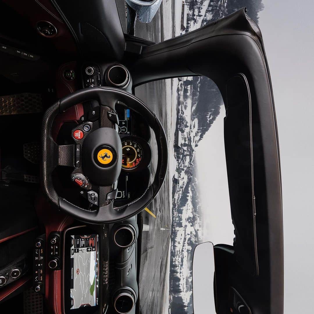 フェラーリさんのインスタグラム写真 - (フェラーリInstagram)「You need to look up to gain perspective. Turn your phone and swipe down to feel the sense of freedom of this alpine landscape, from the seat of the #FerrariPortofinoM.  #Ferrari」2月23日 2時27分 - ferrari