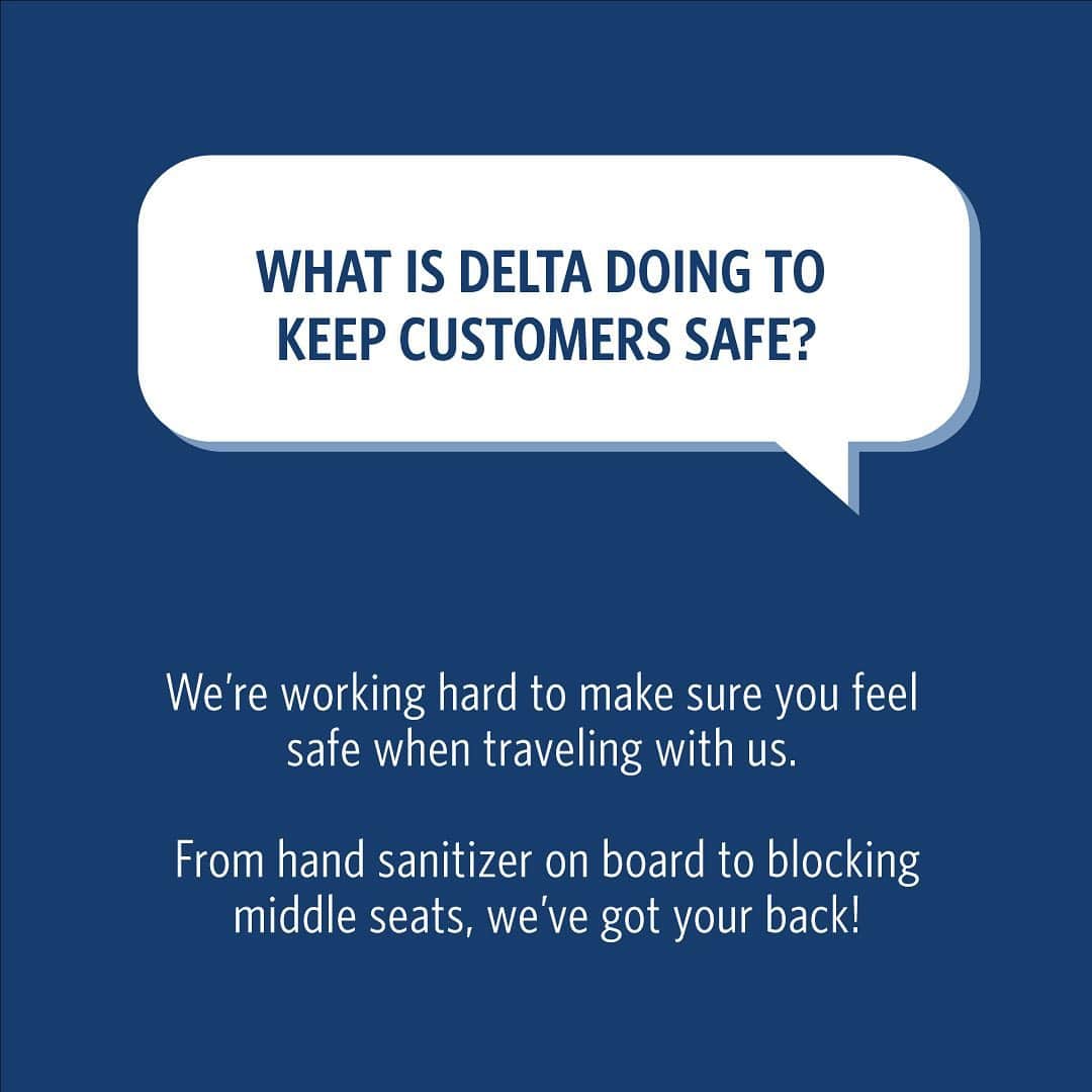 デルタ航空さんのインスタグラム写真 - (デルタ航空Instagram)「What does a Delta Clean Ambassador do? What is Delta doing to keep customers safe? Jenero, one of our team members in ATL, has answers to some of your FAQs.  Swipe to see his answers ➡️」2月23日 2時30分 - delta