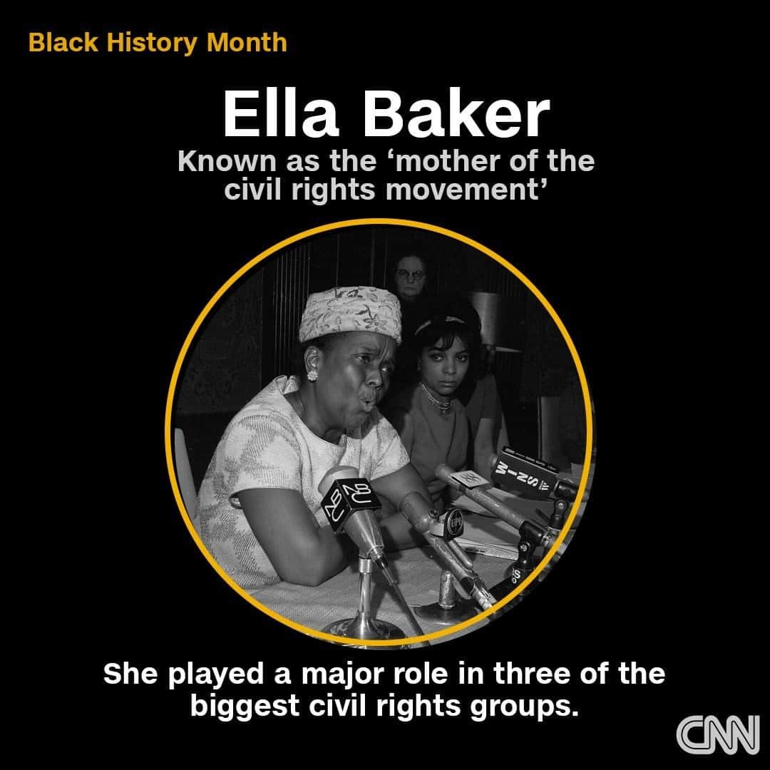 CNNさんのインスタグラム写真 - (CNNInstagram)「This is Ella Baker. She played a major role in three of the biggest groups of the civil rights movement. She was an organizer within the NAACP and helped co-found the Southern Christian Leadership Conference, the organization that the Rev. Martin Luther King Jr. led. She also helped found the Student Nonviolent Coordinating Committee. Baker taught volunteers that the movement shouldn't depend on any single charismatic leader and that they should empower people to become activists in their own community. She risked her life rallying support in rural Southern towns and fought back against the sexism that sometimes tainted the movement.⁠ ⁠ For more on Black pioneers we are celebrating during Black History Month, tap the link in our bio.⁠ ⁠ (📸: Jack Harris / Associated Press)」2月23日 3時02分 - cnn