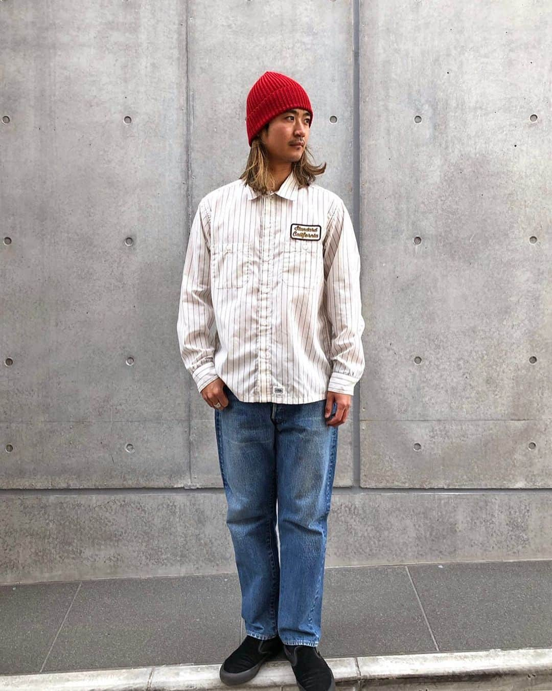 スタンダードカリフォルニアさんのインスタグラム写真 - (スタンダードカリフォルニアInstagram)「「SD T/C Stripe Work Shirt Long Sleeve」が入荷しました。  #standardcalifornia  #スタンダードカリフォルニア  #workshirt #stripeshirt #shirt  #ワークシャツ #ストライプシャツ #シャツ #fashion #ファッション #todaysstaffofstandardcalifornia  #internationalshipping  #overseashipping #vans #vansslipon  #offthewall」2月23日 14時24分 - standardcalifornia