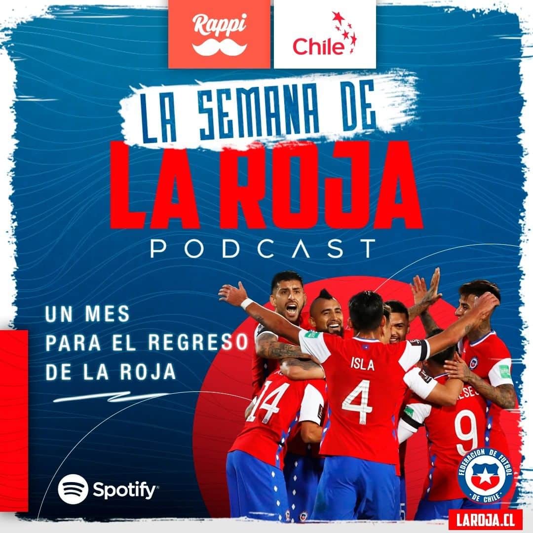 サッカーチリ代表チームのインスタグラム