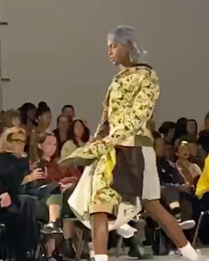 Fashion Weekのインスタグラム：「Rewind the runway to @nosesso's Spring 2021 collection from #NYFW.」