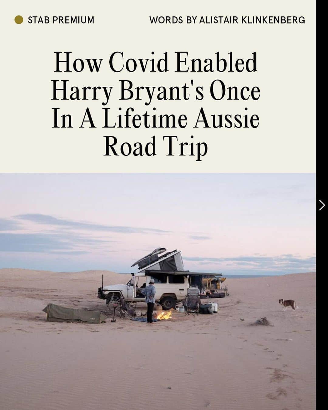 Surf Magazineさんのインスタグラム写真 - (Surf MagazineInstagram)「Covid gifted @harrybryant a once-in-a-lifetime road trip. Harry gifted us ‘BIO HAZ’.  Get a behind-the-scenes scoop of the film of the year contender, only on Stab premium.」2月23日 8時00分 - stab