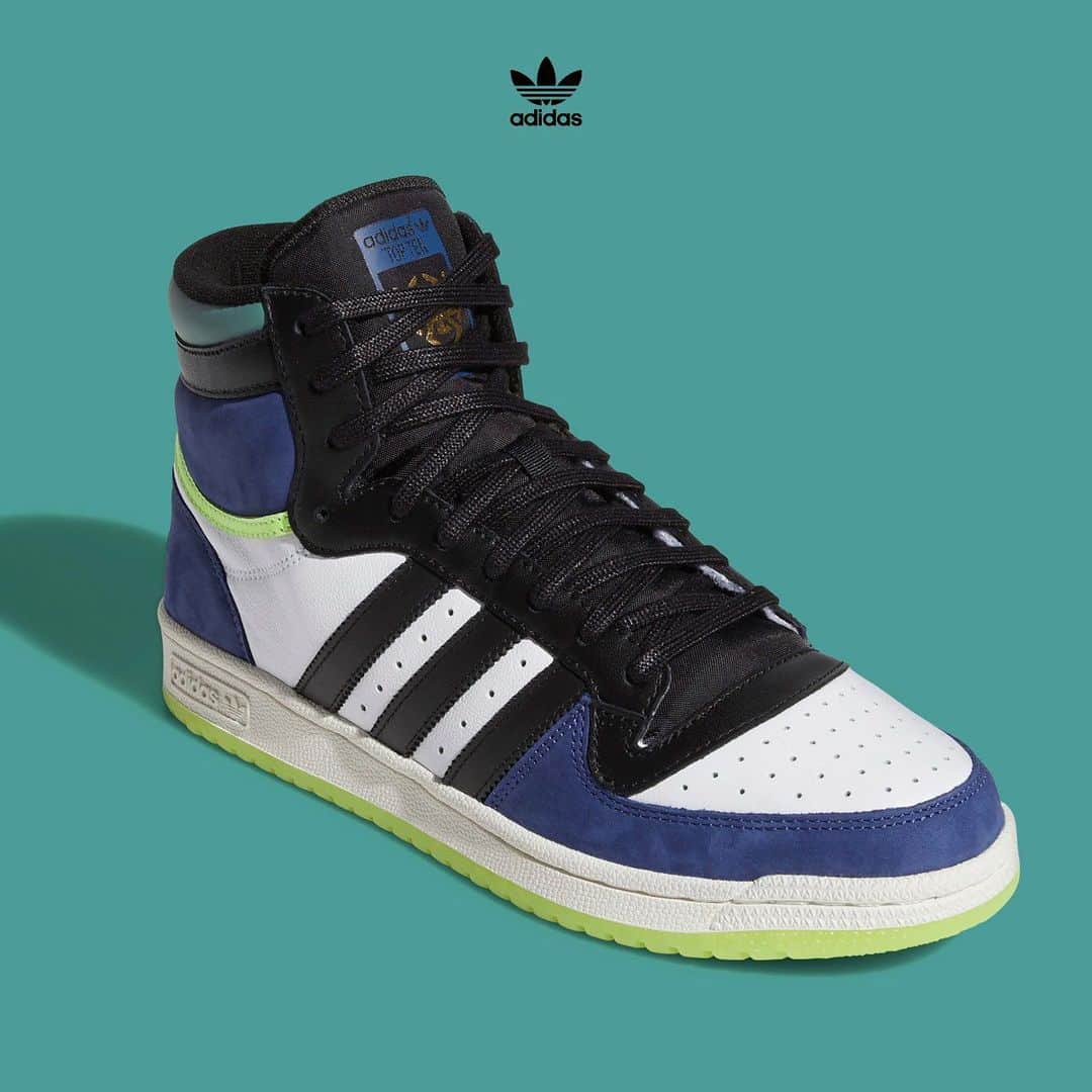 のインスタグラム：「A nod to @spidadmitchell’s 🏀 journey, the @adidasoriginals Top Ten launches February 24th.」
