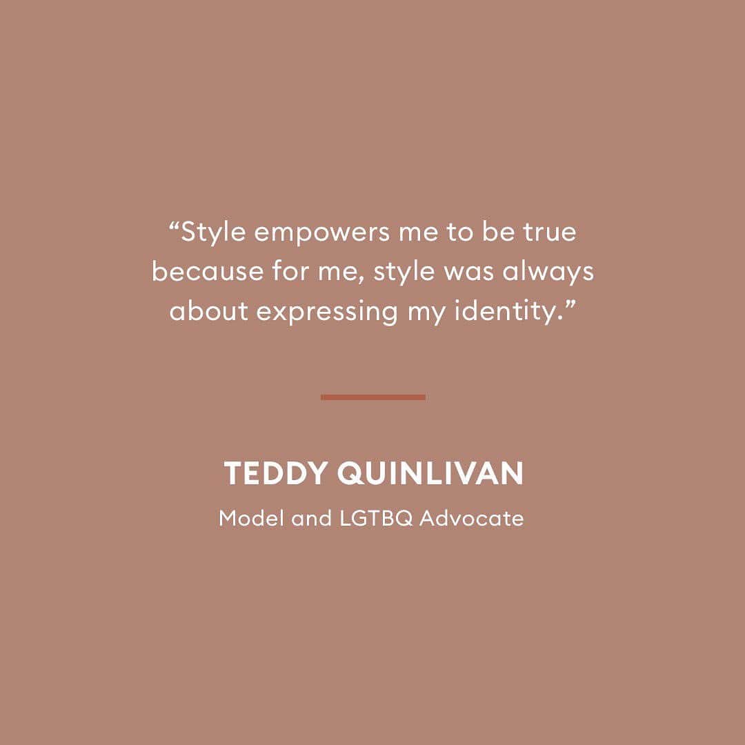 Banana Republic さんのインスタグラム写真 - (Banana Republic Instagram)「TRUE HUES • "Being comfortable in your own skin whoever you are, whatever your background, is about recognizing our individual journey towards becoming better, more empathetic, more confident versions of ourselves." Meet Teddy Quinlivan @teddy_quinlivan, Model and LGBTQ Advocate.  Our True Hues campaign features women who reflect a diverse community committed to self-acceptance, self-love, and self-determination. True Hues provides inclusive essentials to empower you. Head to link in bio to learn about Teddy and to explore more True Hues. #TrueHues」2月23日 9時26分 - bananarepublic