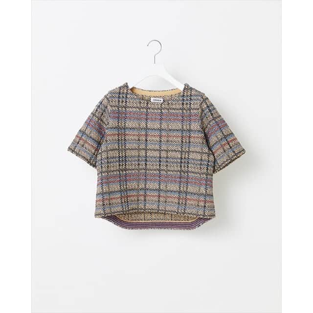 コーヘンのインスタグラム：「SUMMER CHECK TWEED PULLOVER﻿ ﻿ #coohem #coohemwomens #knit #pullover #check #2021ss」