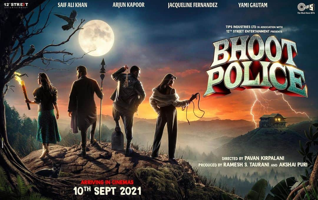 Jacqueline Fernandezさんのインスタグラム写真 - (Jacqueline FernandezInstagram)「Get ready to scream with laughter! #BhootPolice arrives on 10th sept!!! #NewNormalIsParanormal  #SaifAliKhan @arjunkapoor @yamigautam @jaavedjaaferi @RameshTaurani @akshaipuri @pavankirpalani @jaya.taurani @tips #12thStreetEntertainment #BhootPolice」2月23日 15時32分 - jacquelienefernandez