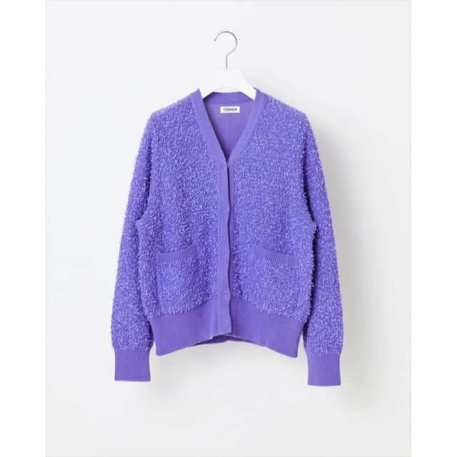 コーヘンのインスタグラム：「﻿ CUSHION STAIR KNIT CARDIGAN﻿ ﻿ #coohem #coohemwomens #knit #cardigan #2021ss」