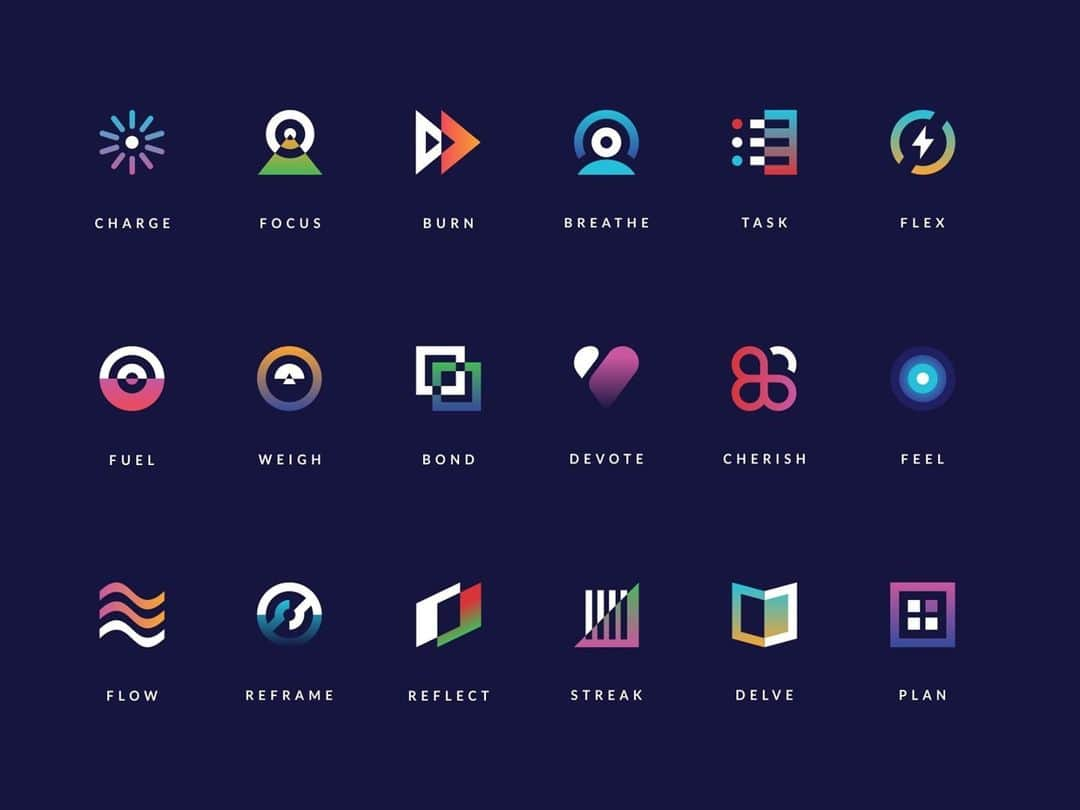 Dribbbleさんのインスタグラム写真 - (DribbbleInstagram)「Stryds Iconography by Anthony Gribben ⠀ ⠀ #dribbble #design #icons #iconography #icondesign #branding」2月23日 10時27分 - dribbble