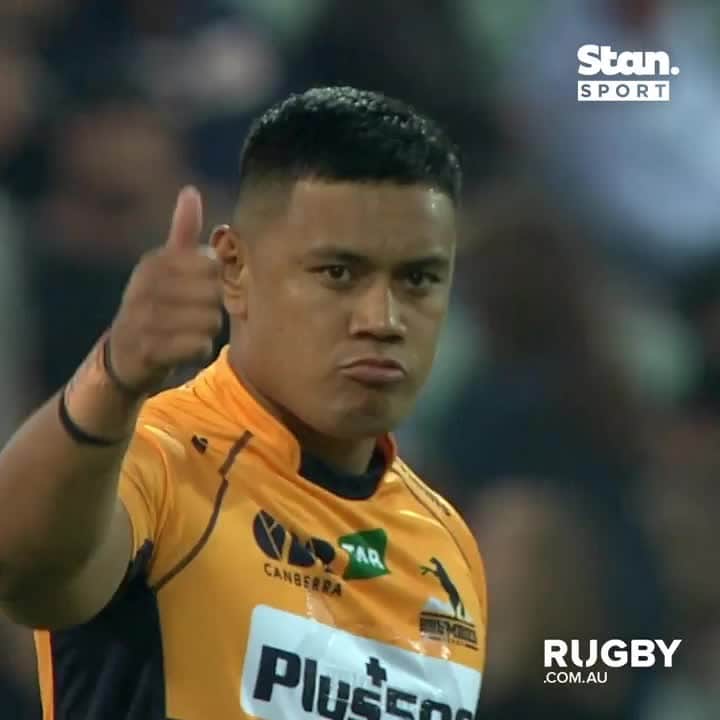 のインスタグラム：「🤩 @lenikitau_ looking dangerous! ⠀ #BRUvWAR #SuperRugbyAU⠀ 📅 Saturday 27 February, 7:45pm AEDT⠀ 🏟 GIO Stadium, Canberra ⠀ 🎫  @ticketekaustralia⠀ 📺 @StanSportAu @wwos」