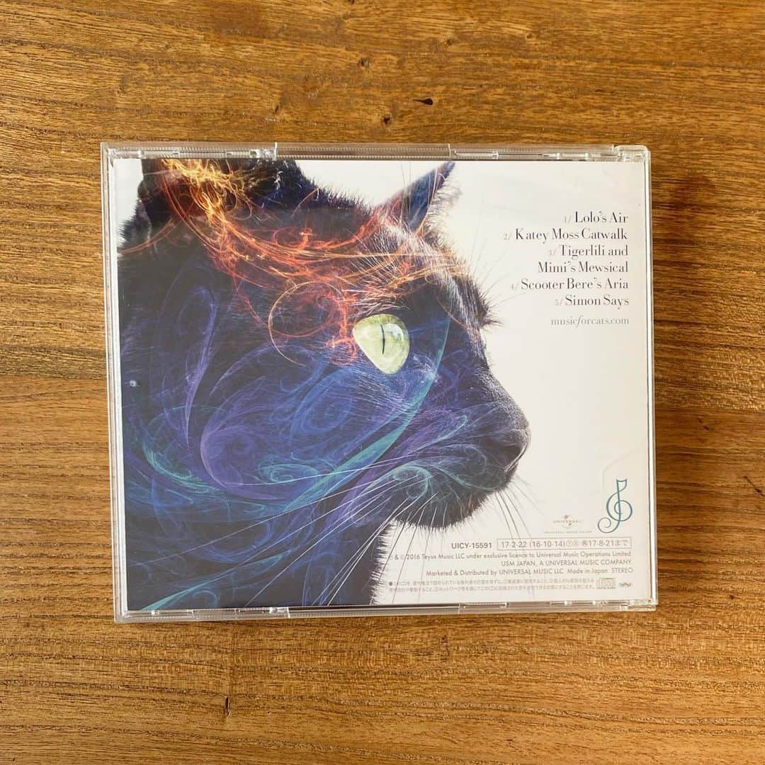 山田稔明さんのインスタグラム写真 - (山田稔明Instagram)「昨日チミに聴かせようと思ってたCD、デヴィッド・タイが手がけた『猫のための音楽』。科学実証され猫用に作られたサウンド。チェロとか低音メインで環境音楽みたいだけど、チミちゃんはなんだか落ち着いて寛いでらっしゃる。 #朝一番に聴くレコード #猫の日 #猫ジャケ」2月23日 11時06分 - toshiakiyamada
