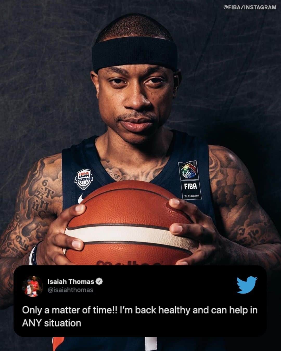 espnのインスタグラム：「Double-tap if you're ready to see IT4 back on an NBA court 🏀 @isaiahthomas @nbaonespn」