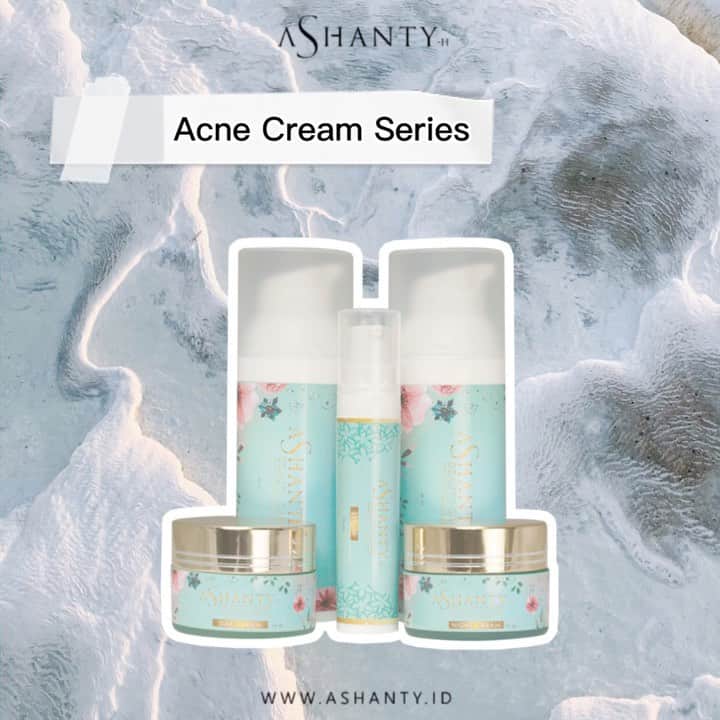ASHANTY BEAUTY CREAM OFFICIALのインスタグラム：「Atasi wajah kusam, berminyak dan berjerawat menggunakan Acne Cream Series by Ashanty 💙  Acne Cream Series by Ashanty bekerja secara maksimal dalam merawat kulit wajah berjerawat, mengecilkan pori - pori wajah, mengurangi produksi minyak berlebih, melembabkan wajah, mengurangi komedo,  beruntusan pada wajah dan mencerahkan wajah ✨✨  Informasi dan pemesanan kamu bisa langsung click link yang sudah tertera di Bio Ig @ashantyid 🛍 _________________________________ #creamwajag #beauty #cosmetics #brandlocal #skincare #skincarelocal #thehermansyah #beautyvlogger #beauty #kosmetikmahal #ashantyid #keluargaasix #ashantyhermansyah #mua」