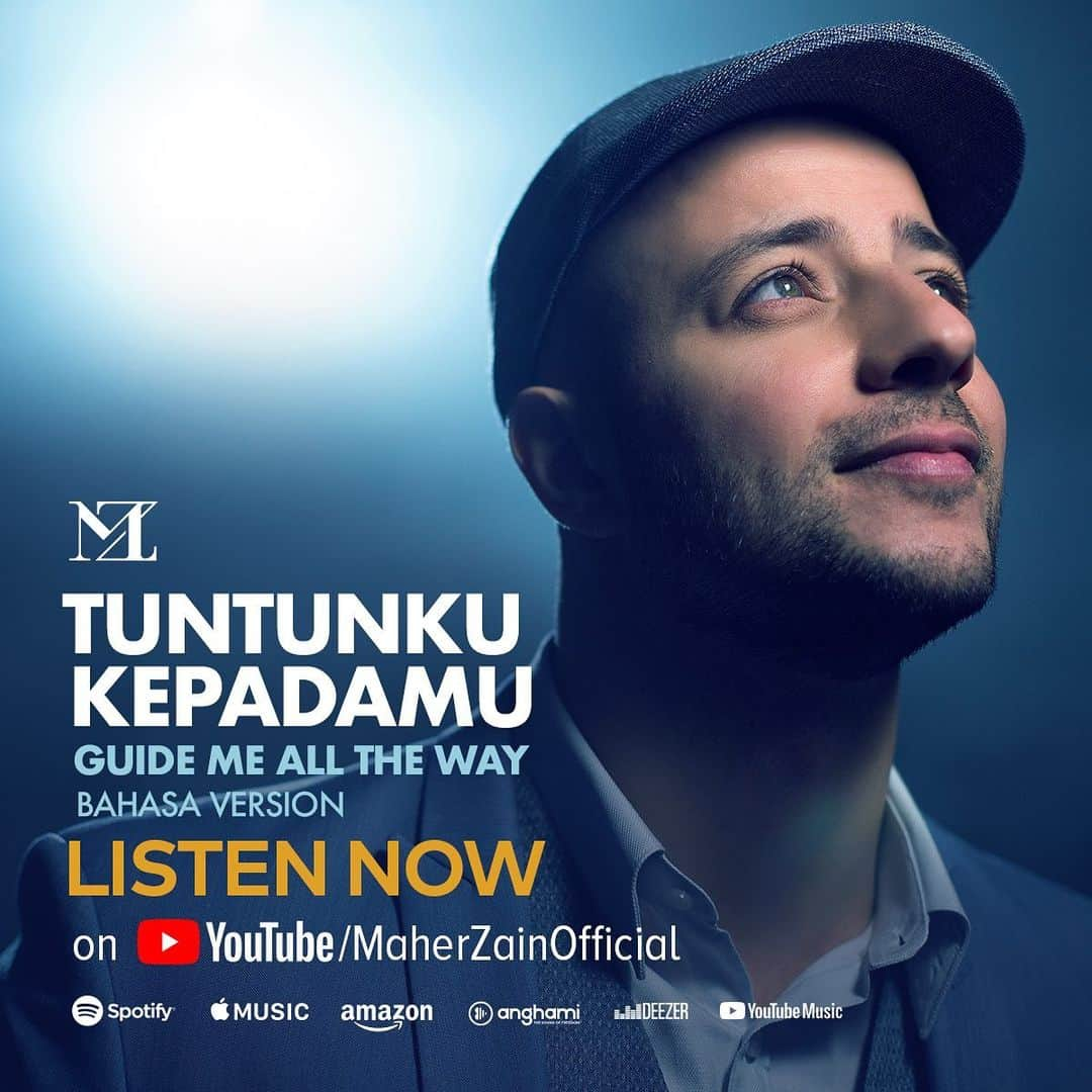 マヘル・ザインのインスタグラム：「“Tuntunku KepadaMu”, the Bahasa version of my song “Guide Me All The Way” is now on my Youtube channel! Check it out!😊🙏🏻👇  🔗 Link in bio」